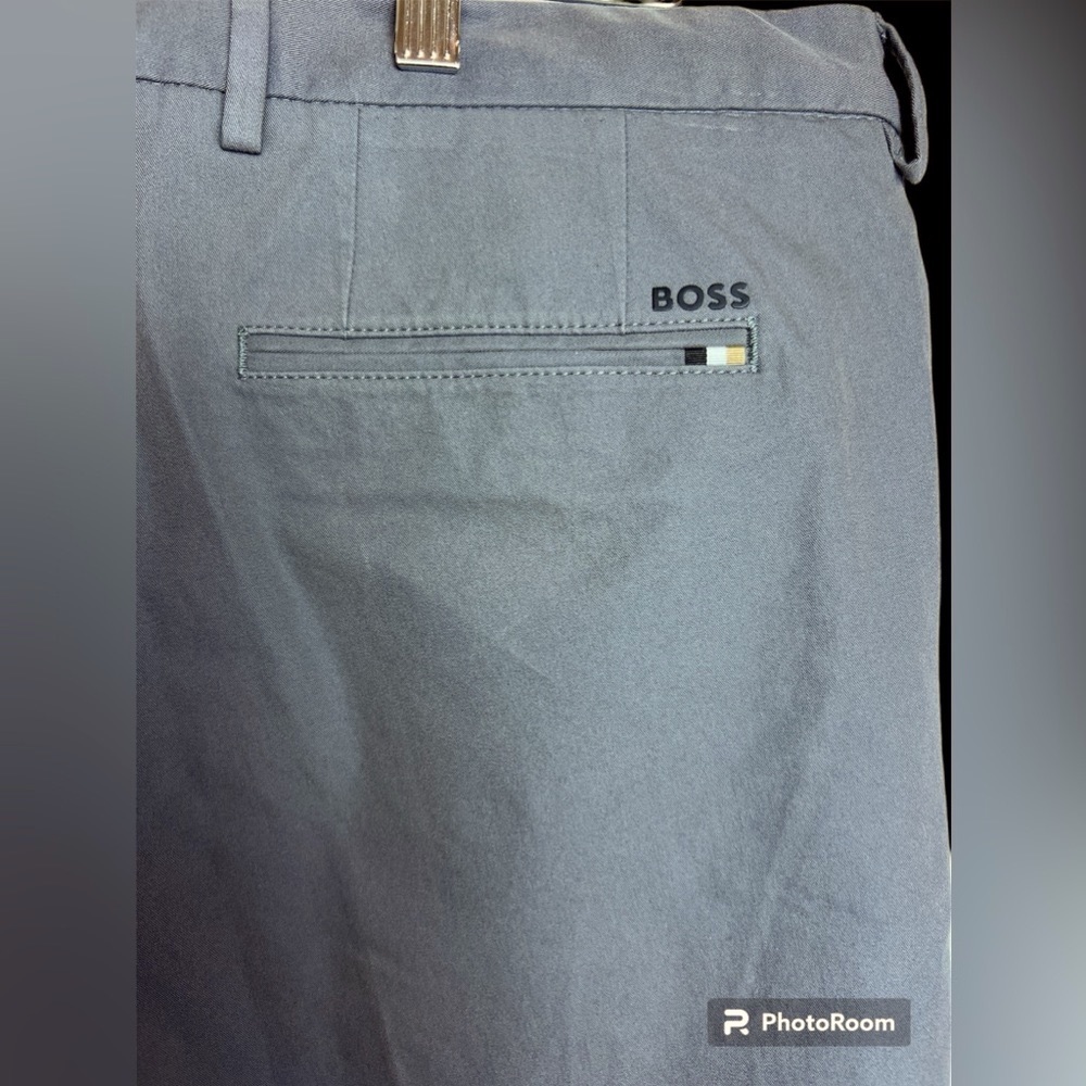 Hugo Boss Men's Kaito1-Travel1 Gray Tapered Slim Fit Casual Pants US 34R
